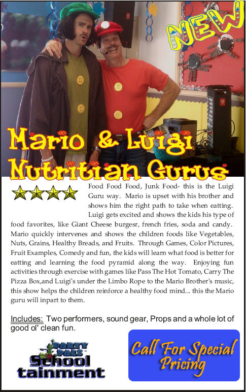 Mario & Luigi' Nutrition Gurus - Healthy Heroes 🍎