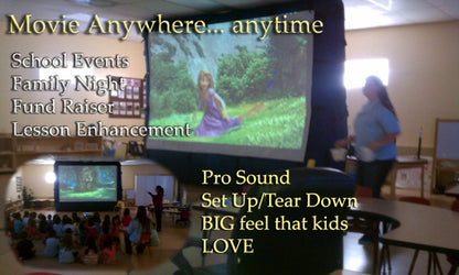 Movie Night with Music & Balloons Pre Show — Giant Outdoor Cinema Experience
